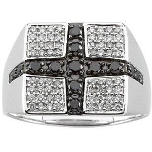 75-CTW-Gents-Black-and-White-Diamond-Ring-Ref-184664
