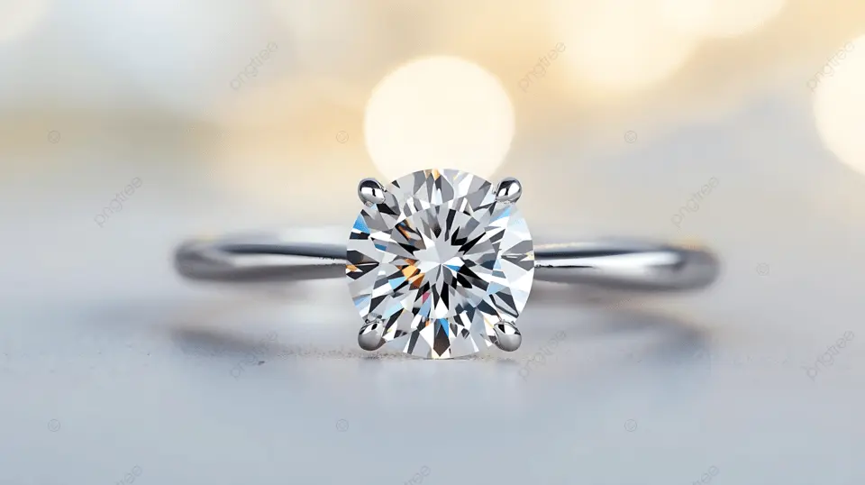 Exquisite diamond engagement ring.