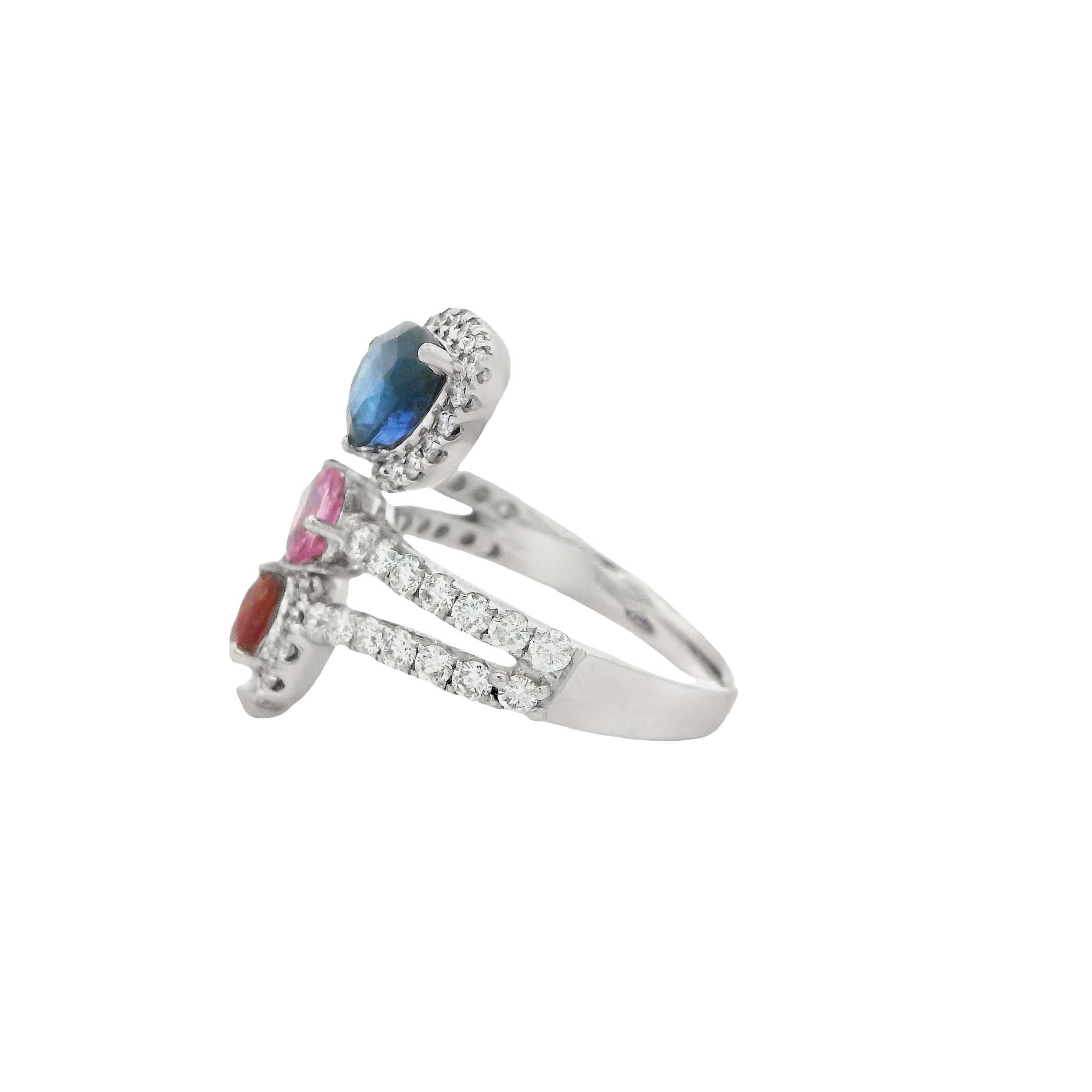 14kt White Gold Gemstone Statement Ring. SKU DDi-5-10037 (Copy) - Image 2