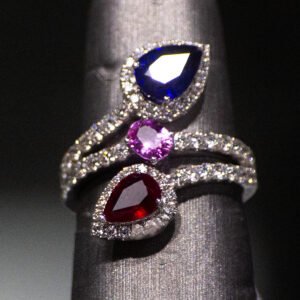 14kt White Gold Gemstone Statement Ring. SKU DDi-5-10037 (Copy)