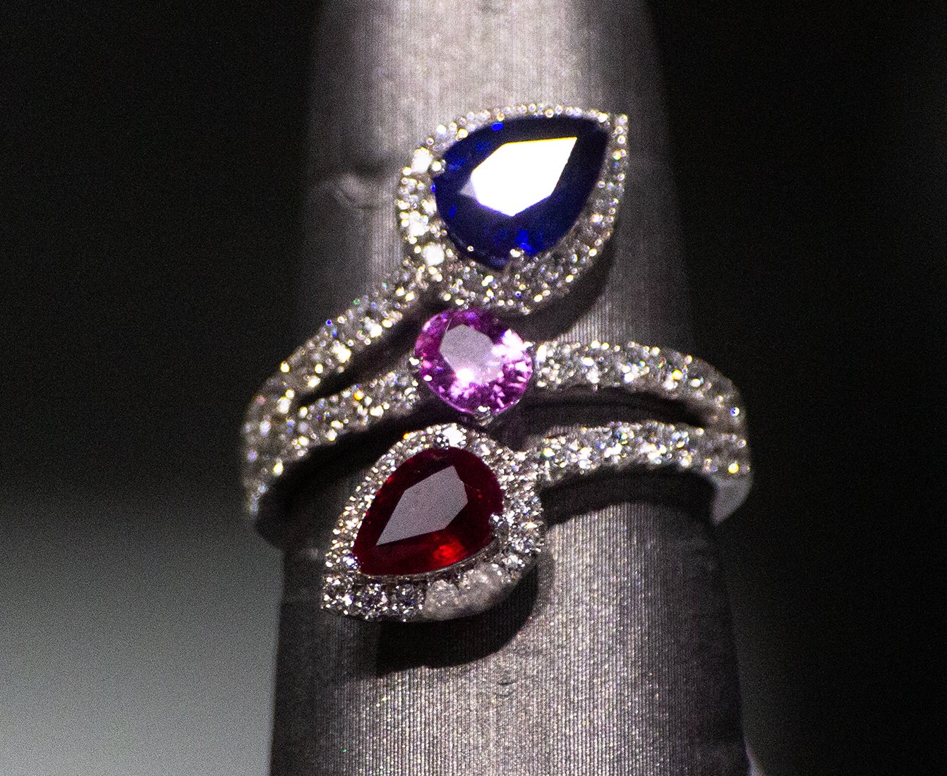 14kt White Gold Gemstone Statement Ring. SKU DDi-5-10037 (Copy)