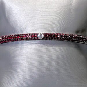 Ruby / Diamond White Gold Bangle