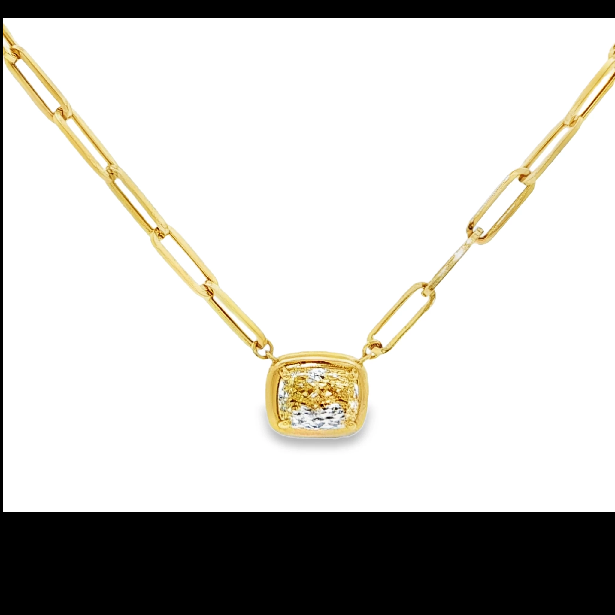 smiley Gold Necklace with 16.77 ct of Round Cut Diamonds. SKU 1487 (Copy)