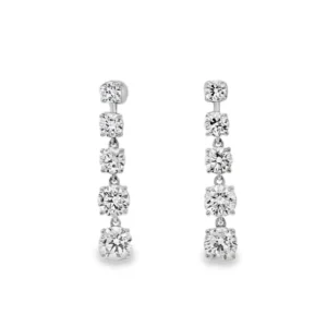 White Gold Stud Earrings with Oval matching KVVS2 Diamonds. SKU 1092 (Copy)
