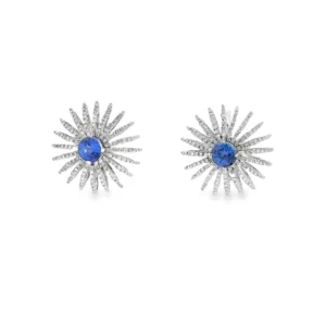 White Gold Dangle Earrings with Cushion-Cut Fancy Yellow Diamonds. SKU DDI-10-10048 (Copy)