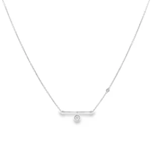 White Gold Diamond Pendant Necklace.   SKU   GD-NB28