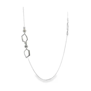 Elegant White Gold Diamond Necklace.   SKU  NK-021-4.5